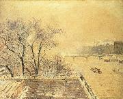 Camille Pissarro Morning snow oil painting reproduction